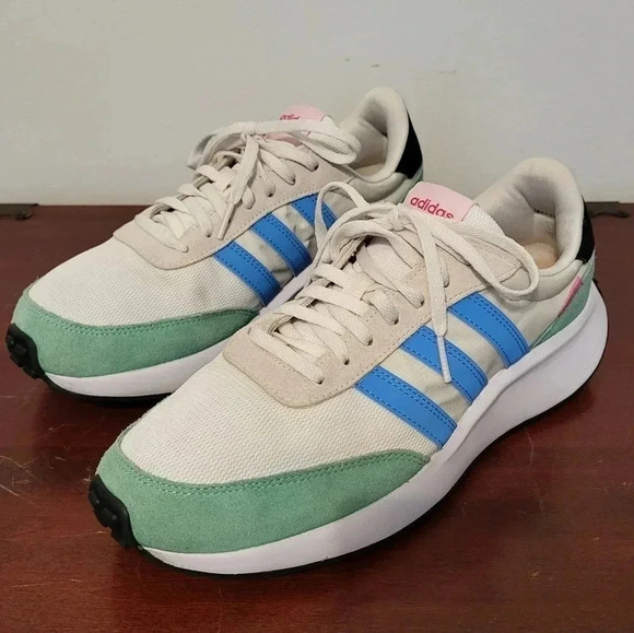 Adidas Run 70's Cloudfoam Low Retro Style Suede Athletic Running Shoes(9) - Picture 2 of 11